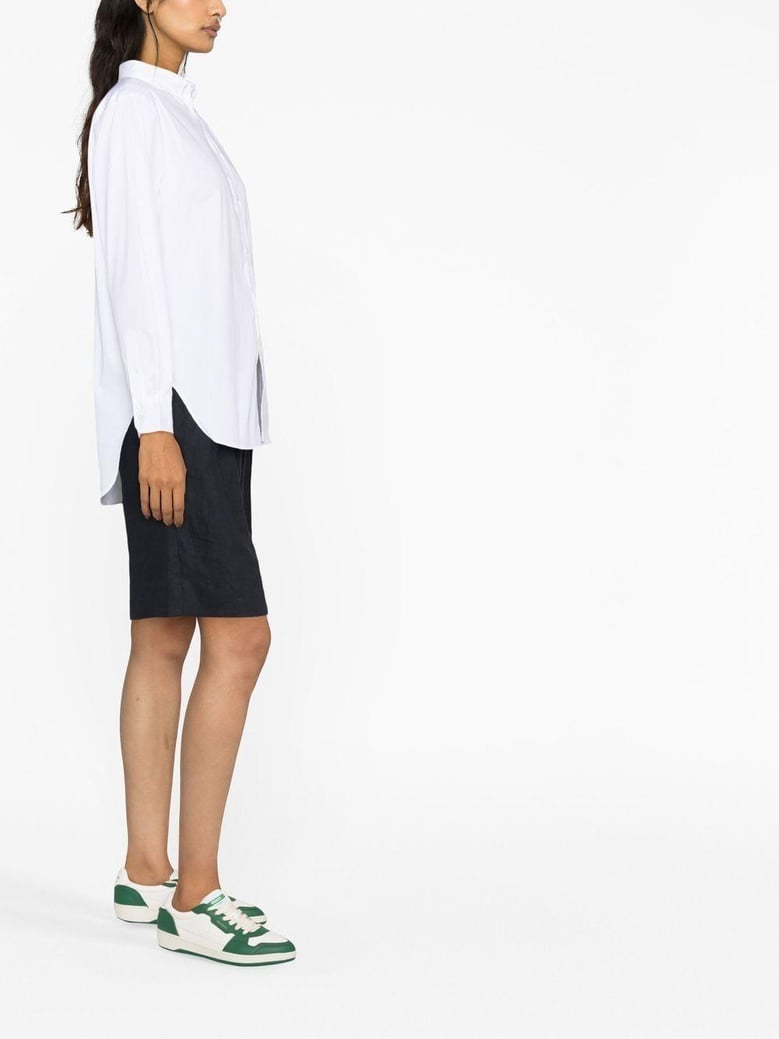 long sleeves ligh st-button front shirt by Selfnex