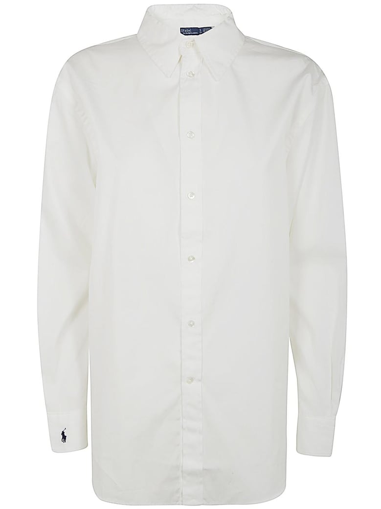 long sleeves ligh st-button front shirt by Selfnex