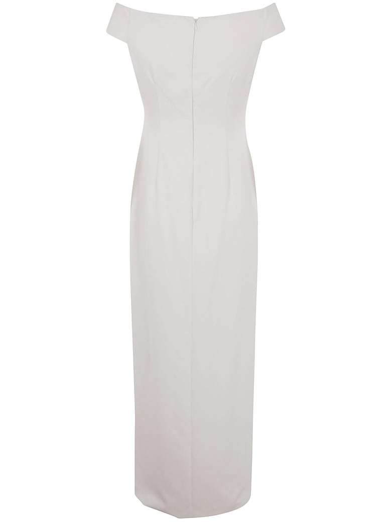 saran short sleeves gown by Selfnex