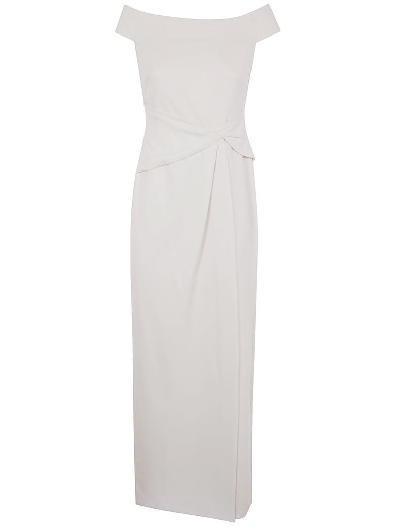 saran short sleeves gown by Selfnex