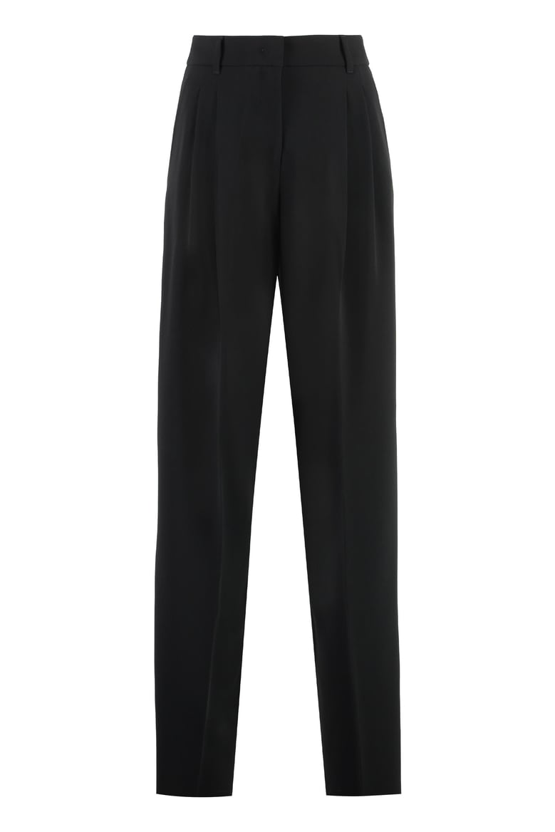 latina high-waist crêpe trousers by Selfnex
