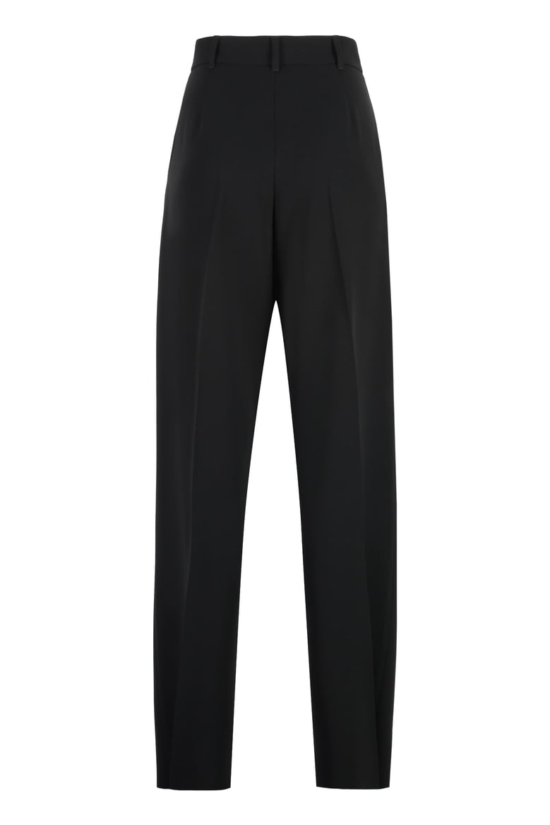 latina high-waist crêpe trousers by Selfnex