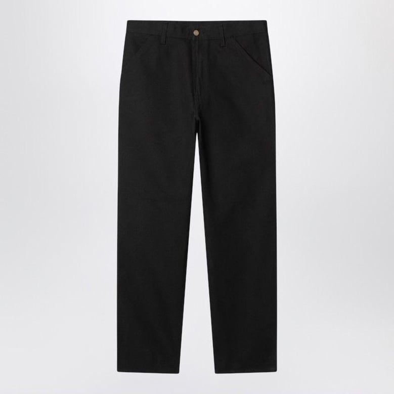 single knee pant black rinsed in organic cotton by Selfnex