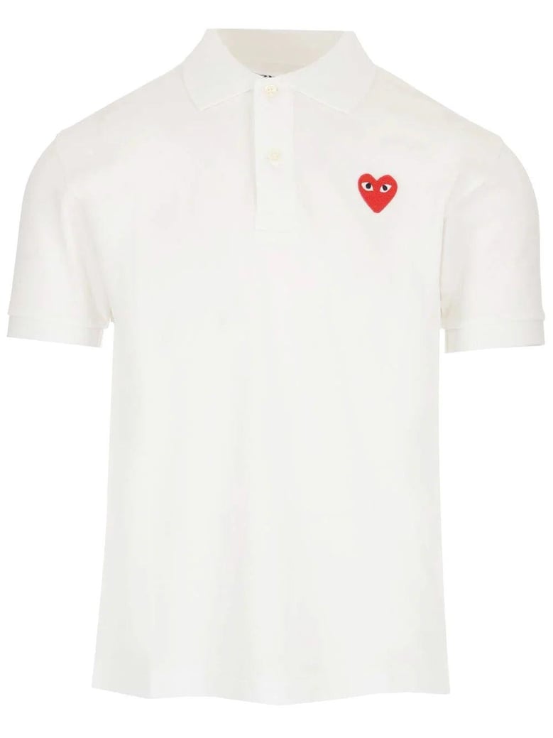 comme des garçons play red heart polo by Selfnex