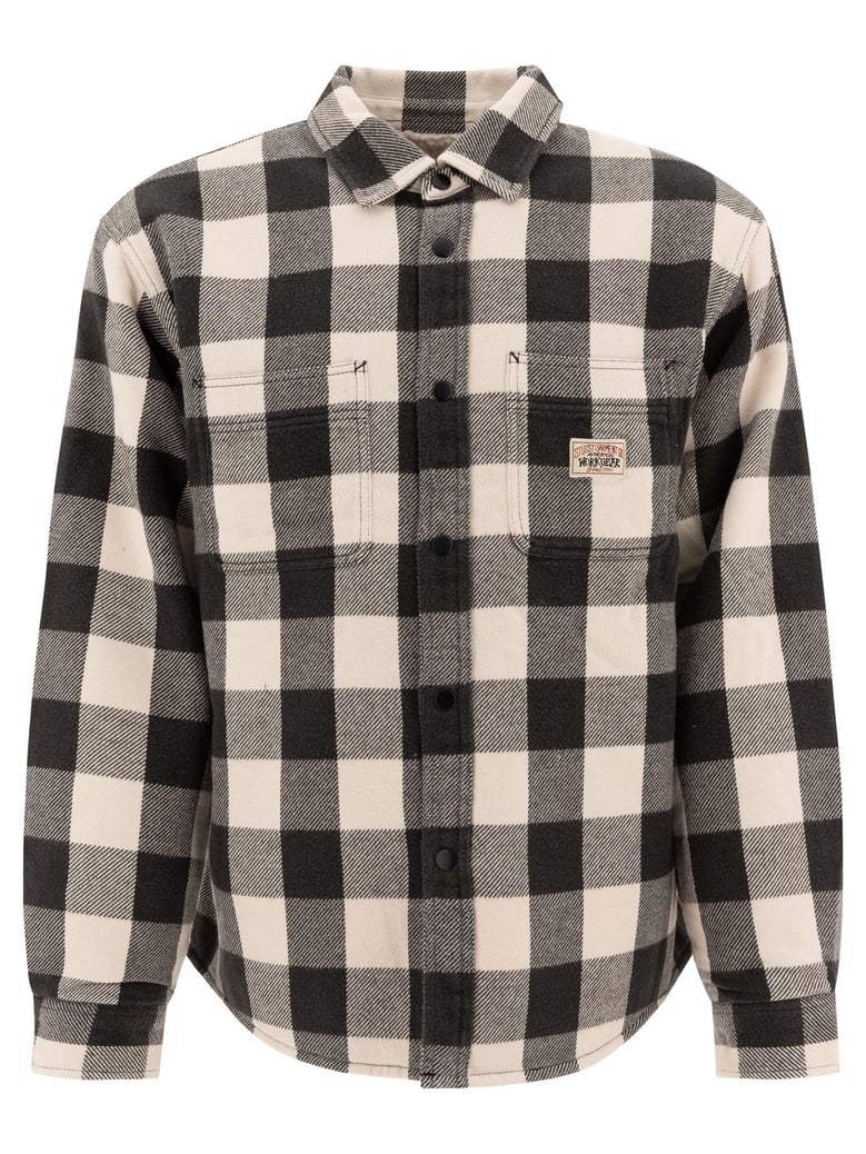 black cotton polyester jacket by Selfnex