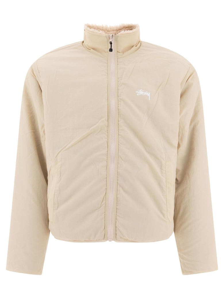 beige polyester jacket by Selfnex