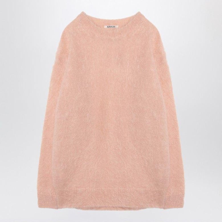 pink mohair and wool jumper by Selfnex