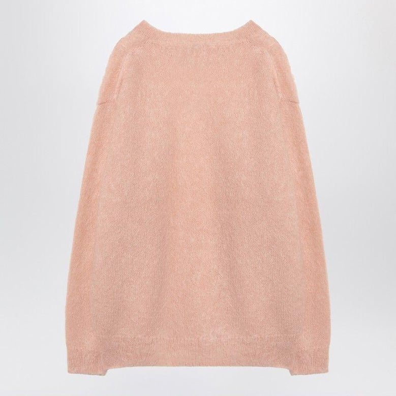 pink mohair and wool jumper by Selfnex