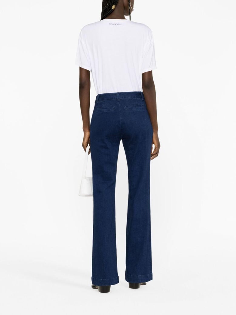 le high flare belted trouser by Selfnex
