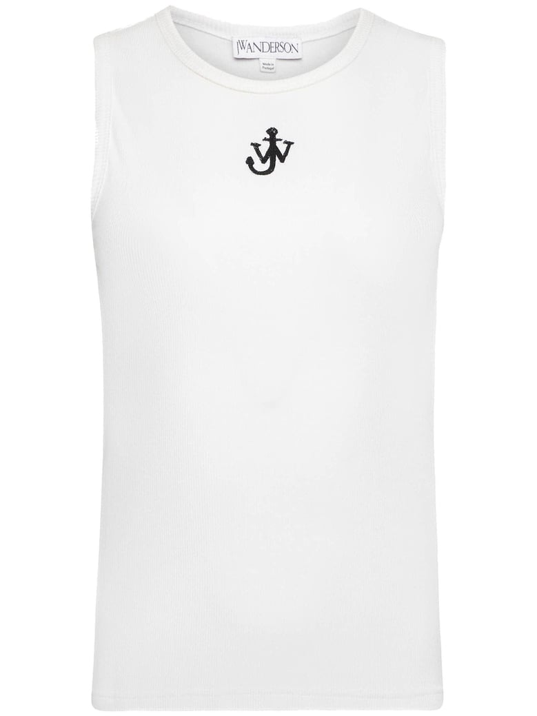 anchor embroidery vest by Selfnex