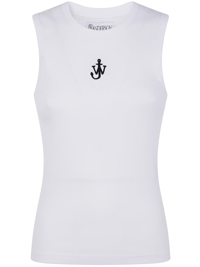 anchor embroidery vest by Selfnex