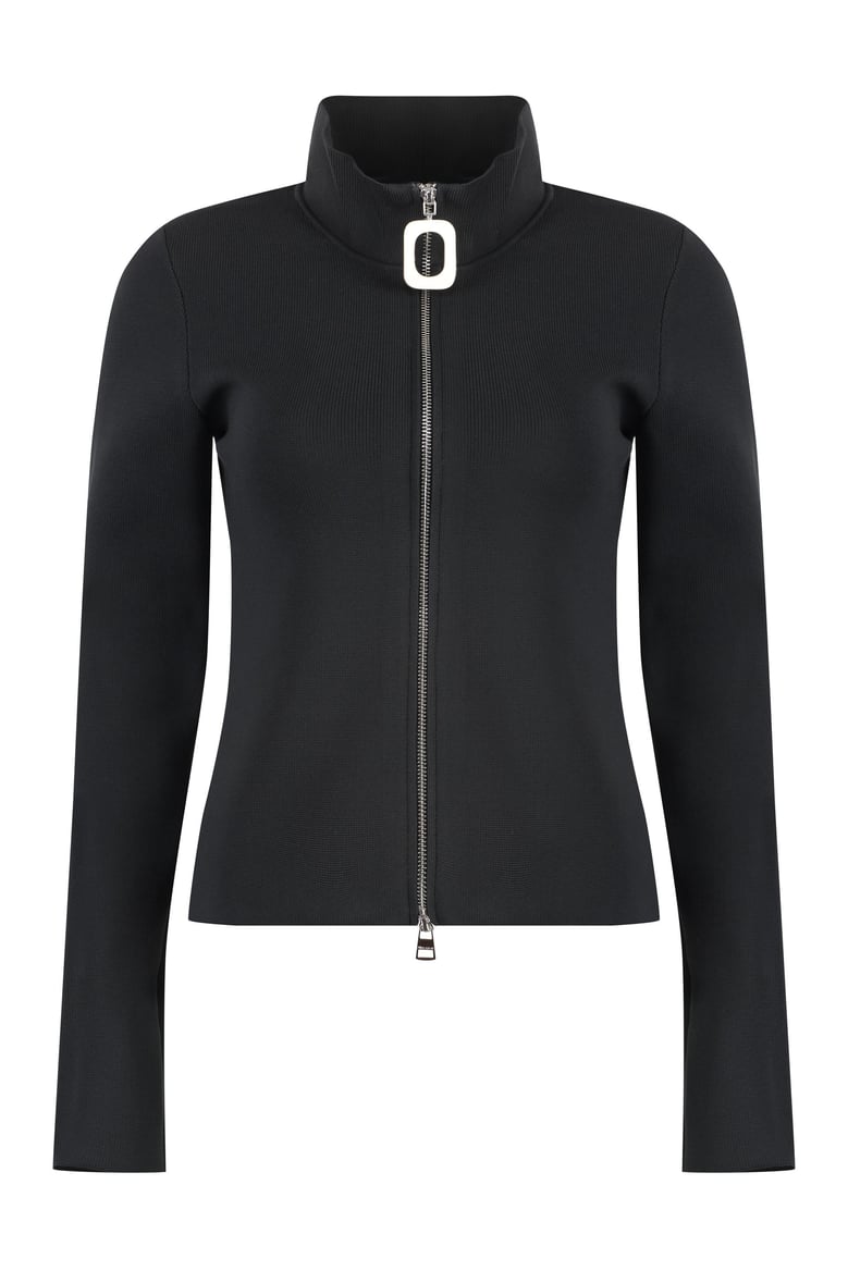 fitted zip up cardigan longe sleeve by Selfnex