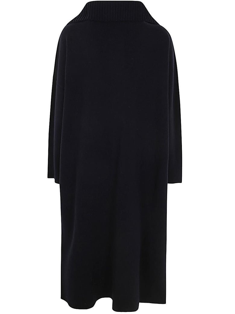 blue wool polyamide coat by Selfnex