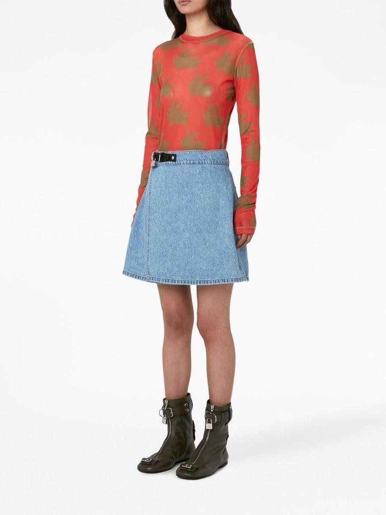 padlock strap mini skirt by Selfnex