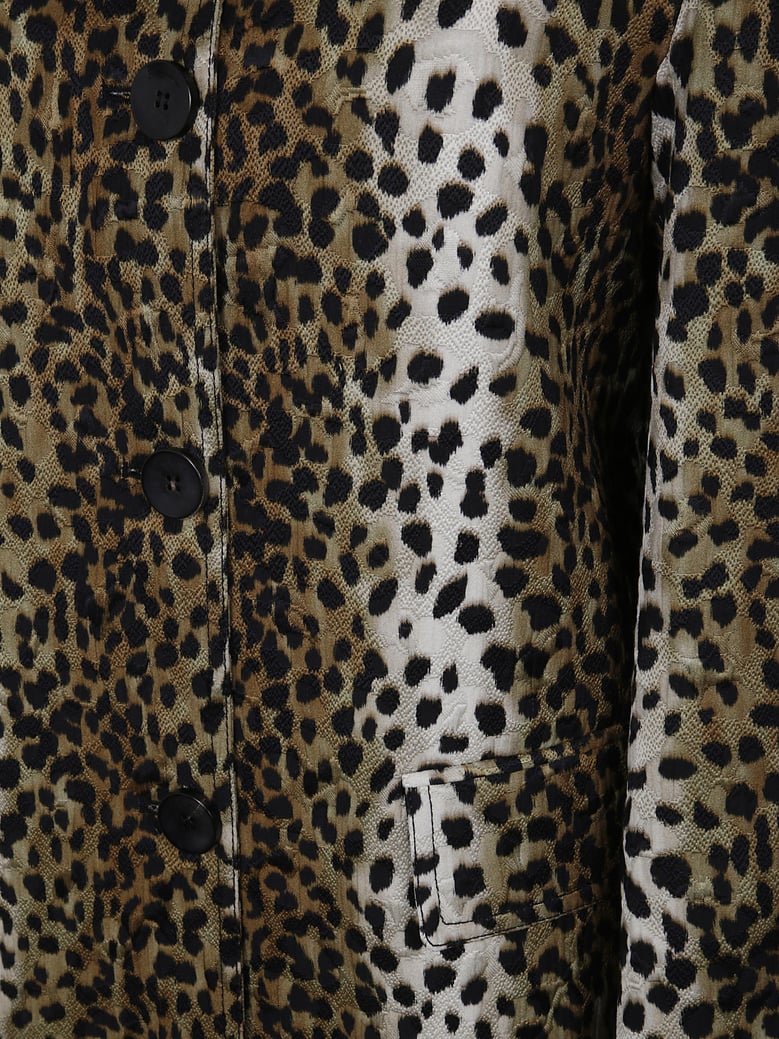 jacquard prnt coat by Selfnex