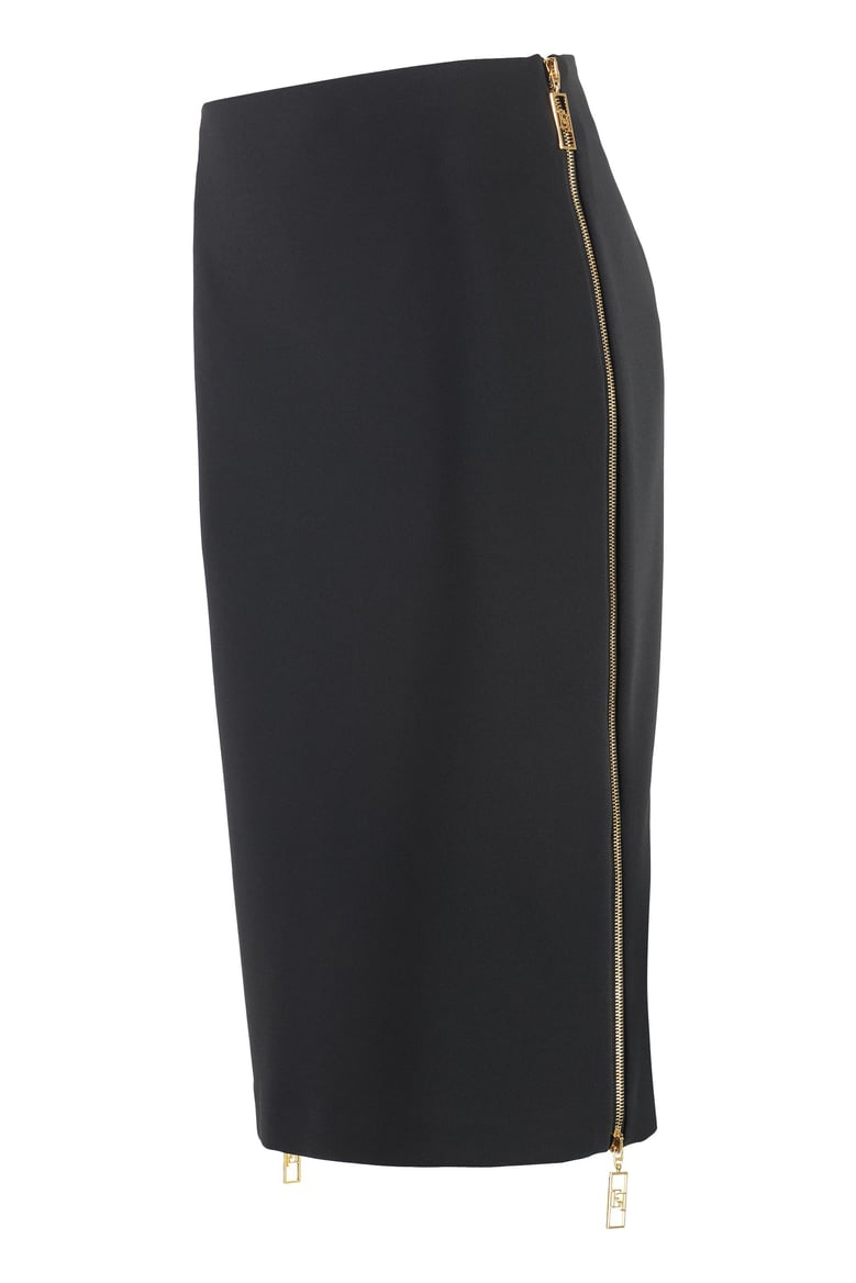 zipped pencil skirt by Selfnex