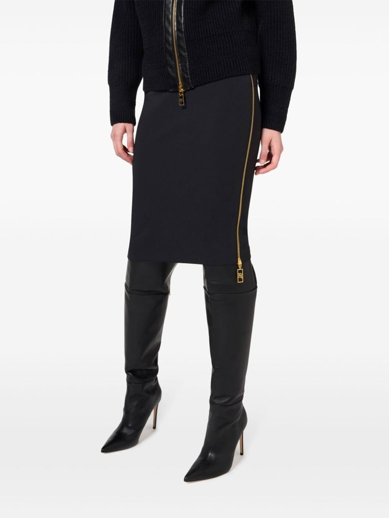 zipped pencil skirt by Selfnex
