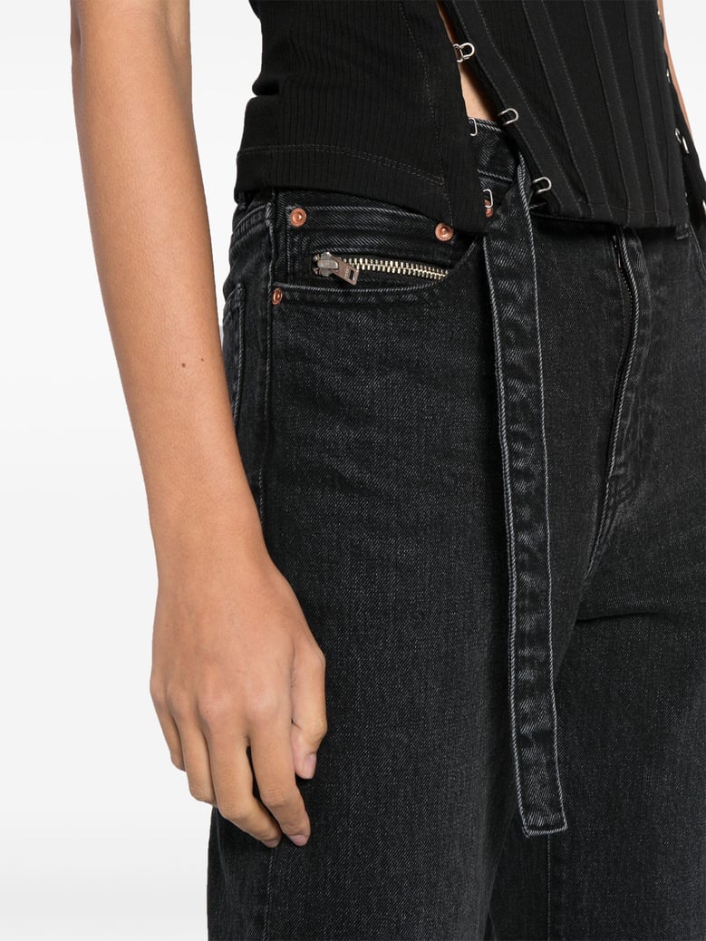 boot cut denim pants by Selfnex