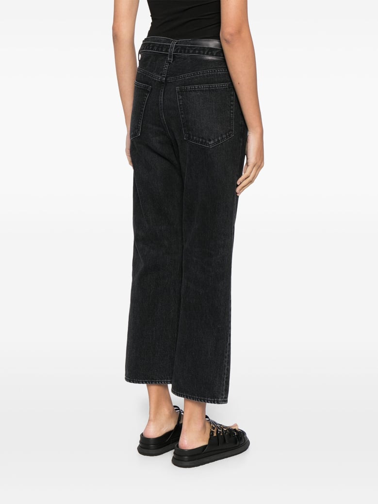boot cut denim pants by Selfnex