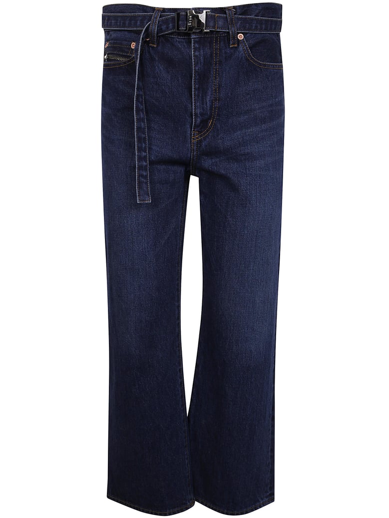 boot cut denim pants by Selfnex