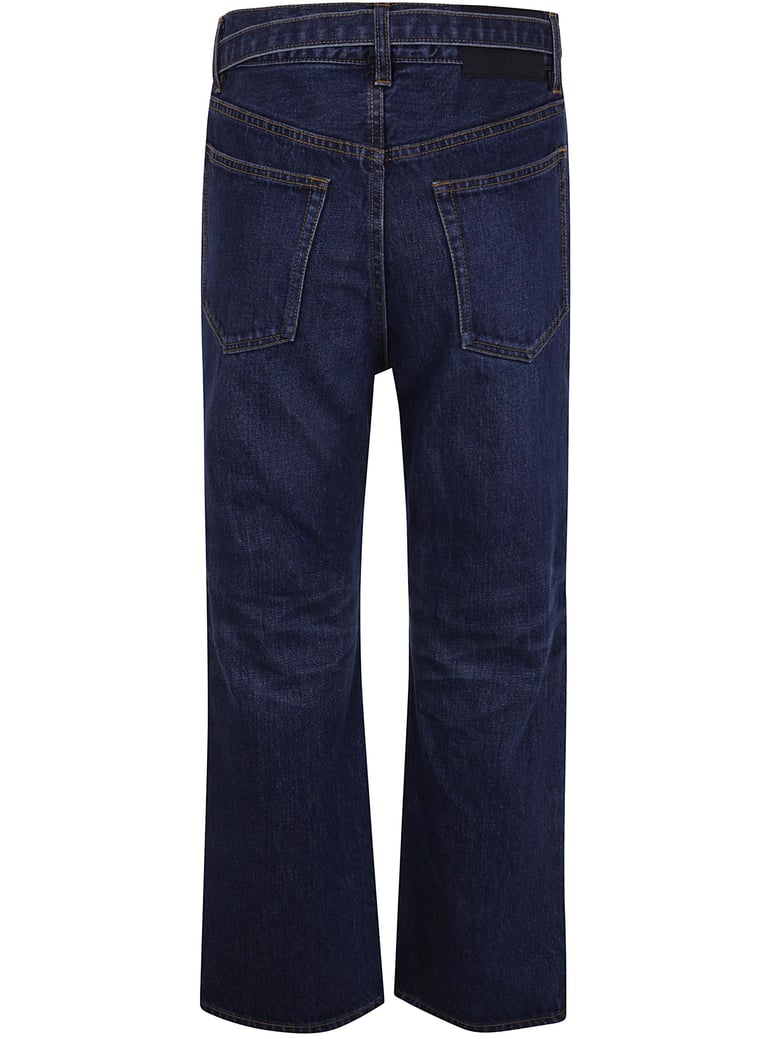 boot cut denim pants by Selfnex