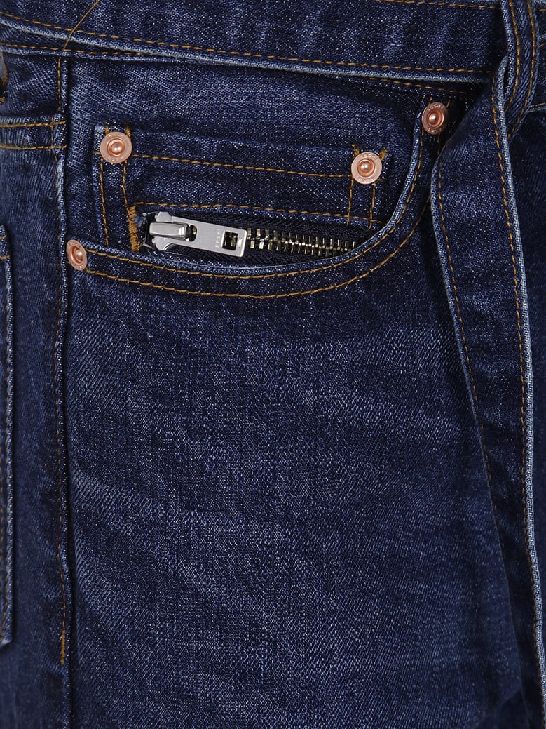 boot cut denim pants by Selfnex