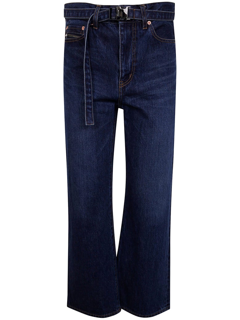 boot cut denim pants by Selfnex