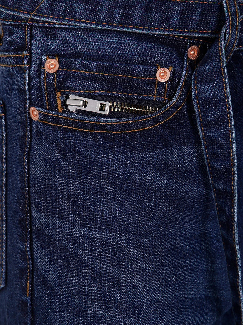 boot cut denim pants by Selfnex