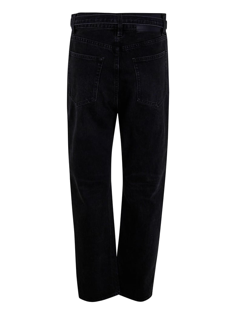 straight denim pants by Selfnex