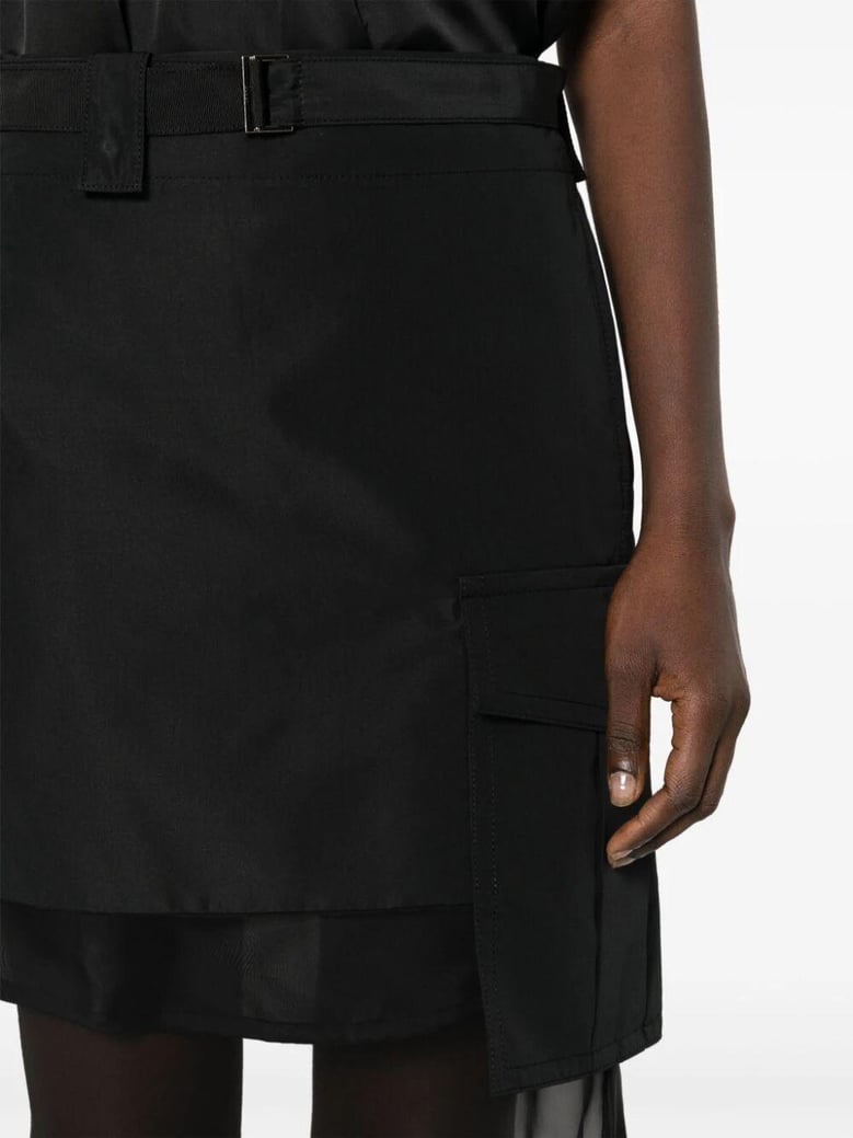 fabric combo skirt by Selfnex
