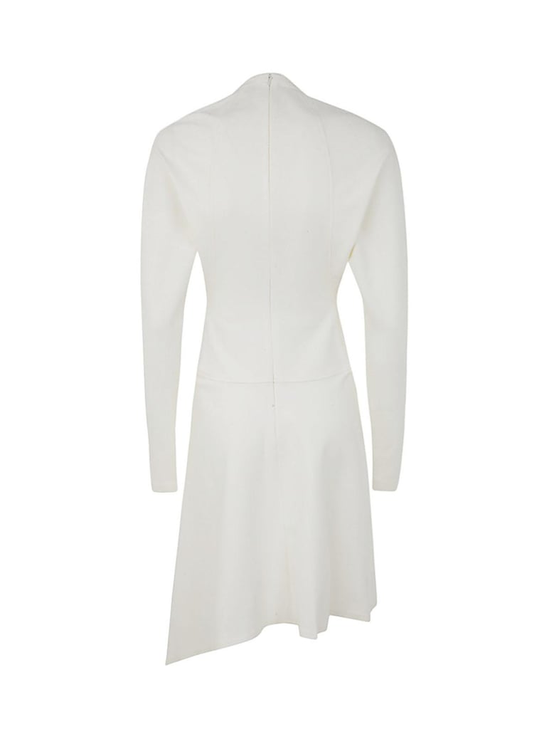 neck chain long sleeve dress by Selfnex