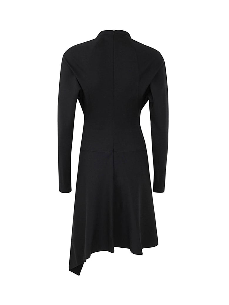 neck chain long sleeve dress by Selfnex