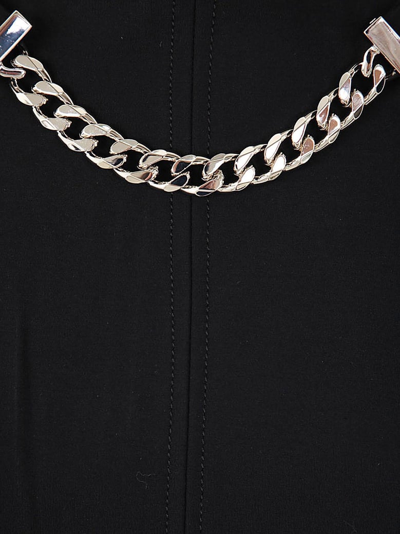 neck chain long sleeve dress by Selfnex