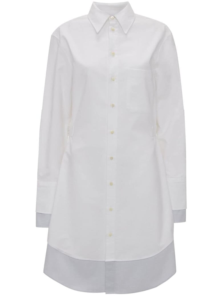 double shirt dress sleeve long by Selfnex
