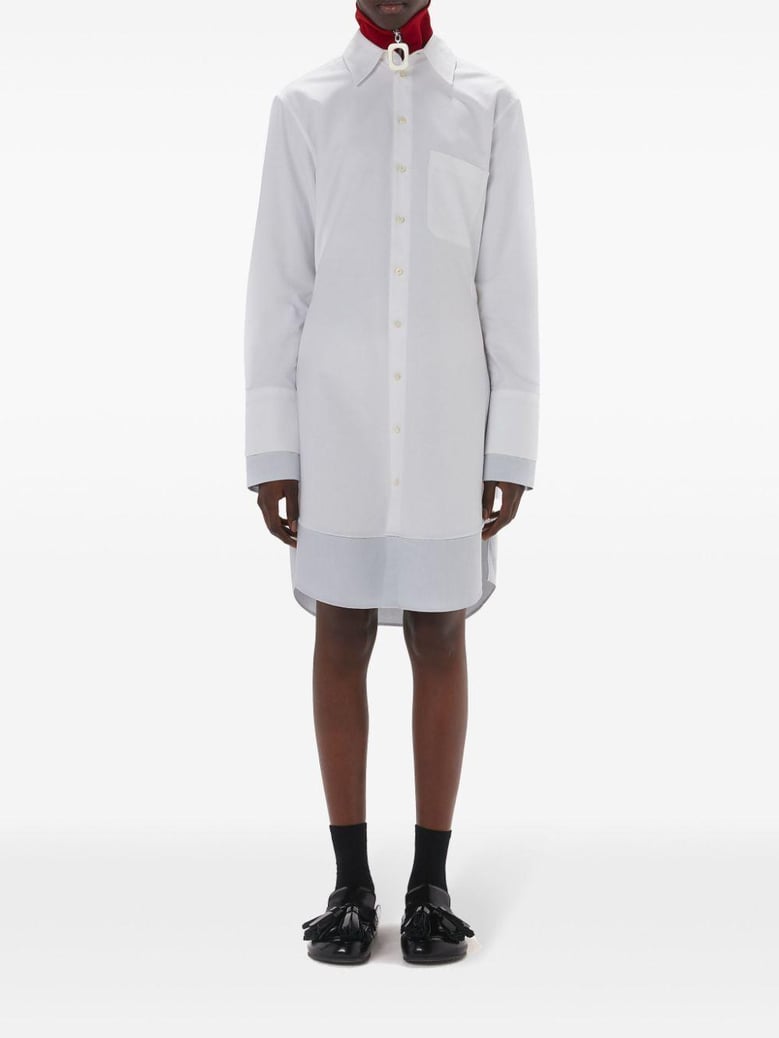 double shirt dress sleeve long by Selfnex