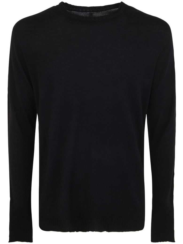 wool basic crew neck sweater by Selfnex