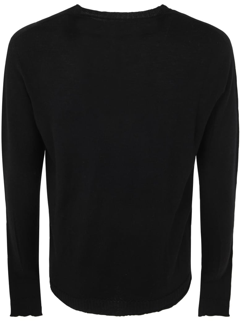 wool basic crew neck sweater by Selfnex