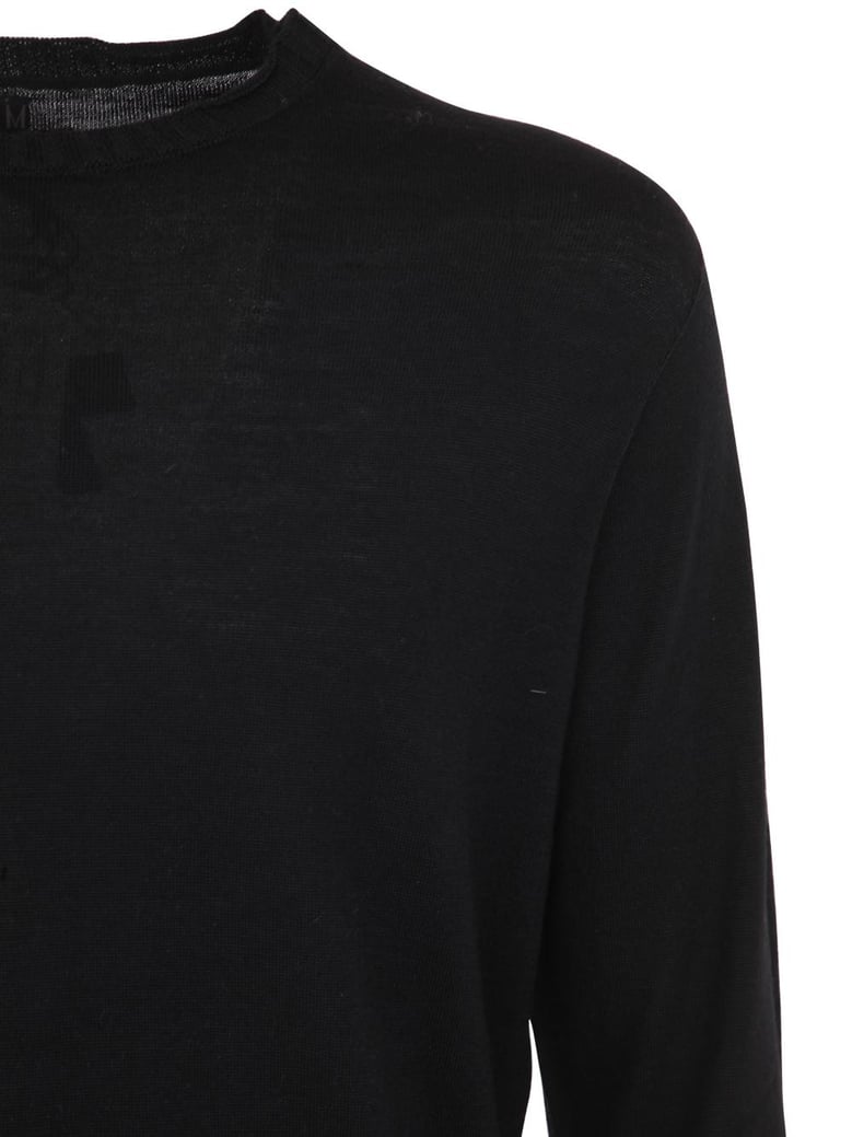 wool basic crew neck sweater by Selfnex