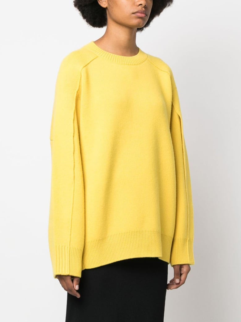 round neck cocoon cape jumper by Selfnex