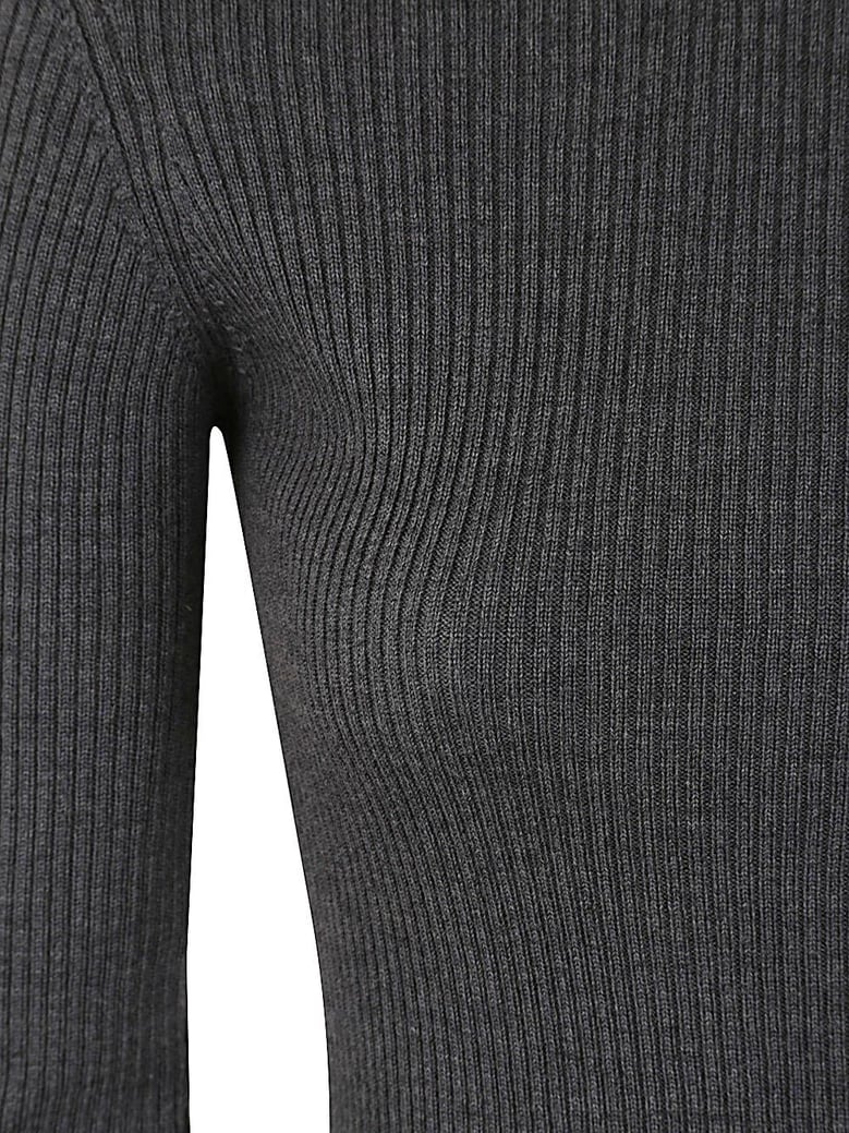 ribbed long sleeve dress by Selfnex