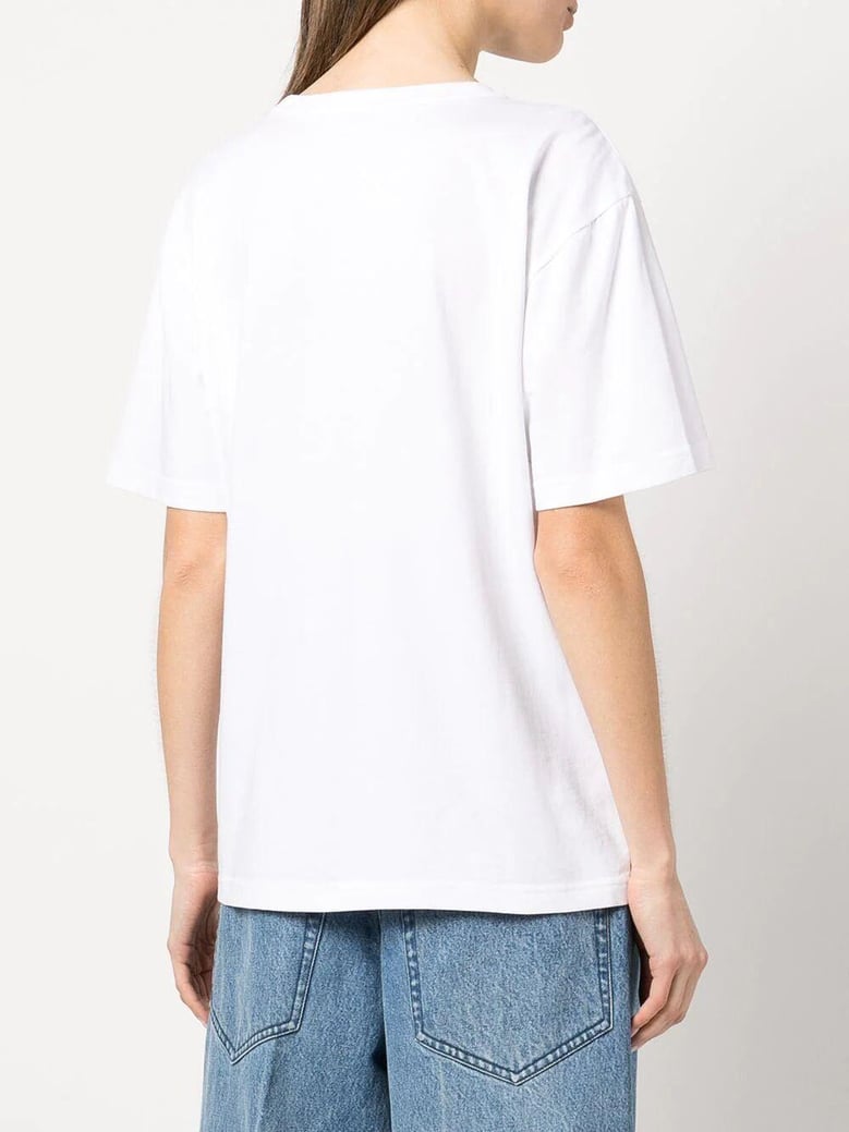 essential jersey short sleeve tee with puff logo and bound neck by Selfnex