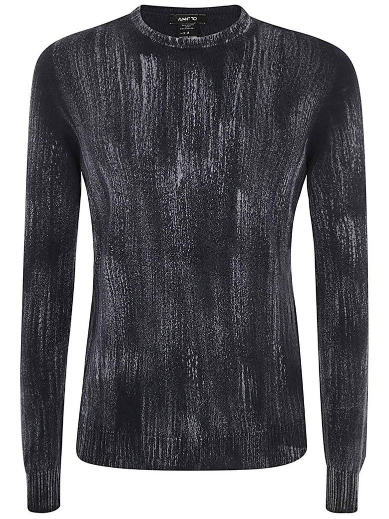 tonal effect round neck reversible pullover by Selfnex