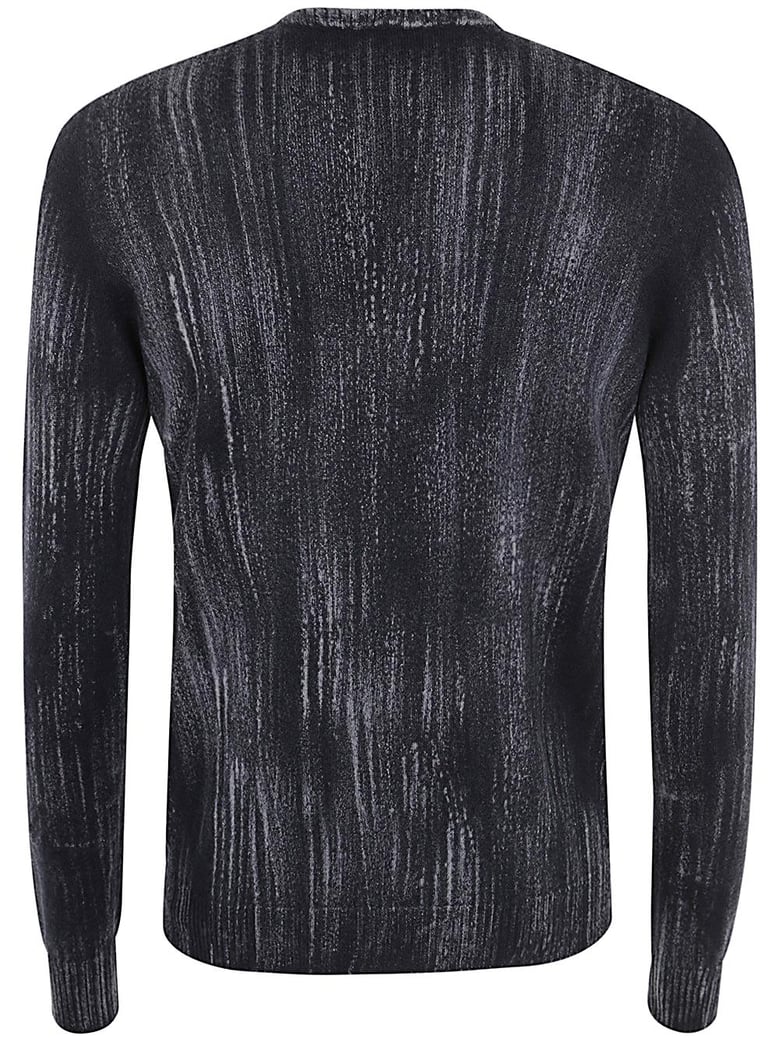 tonal effect round neck reversible pullover by Selfnex