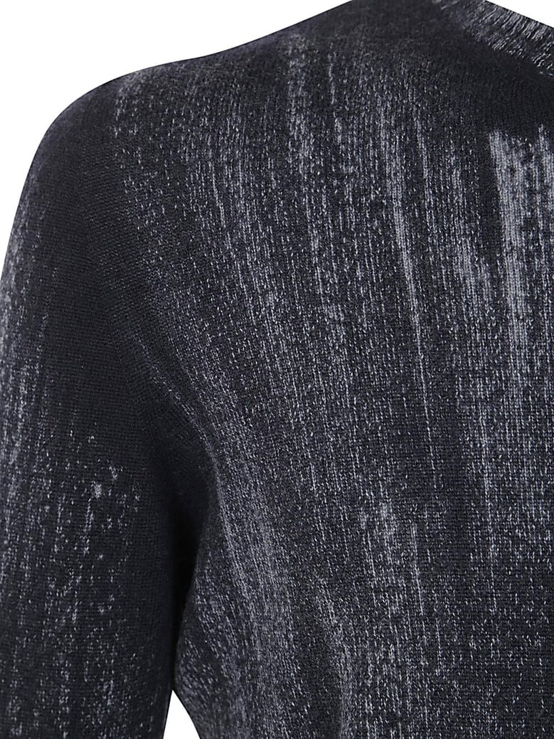 tonal effect round neck reversible pullover by Selfnex