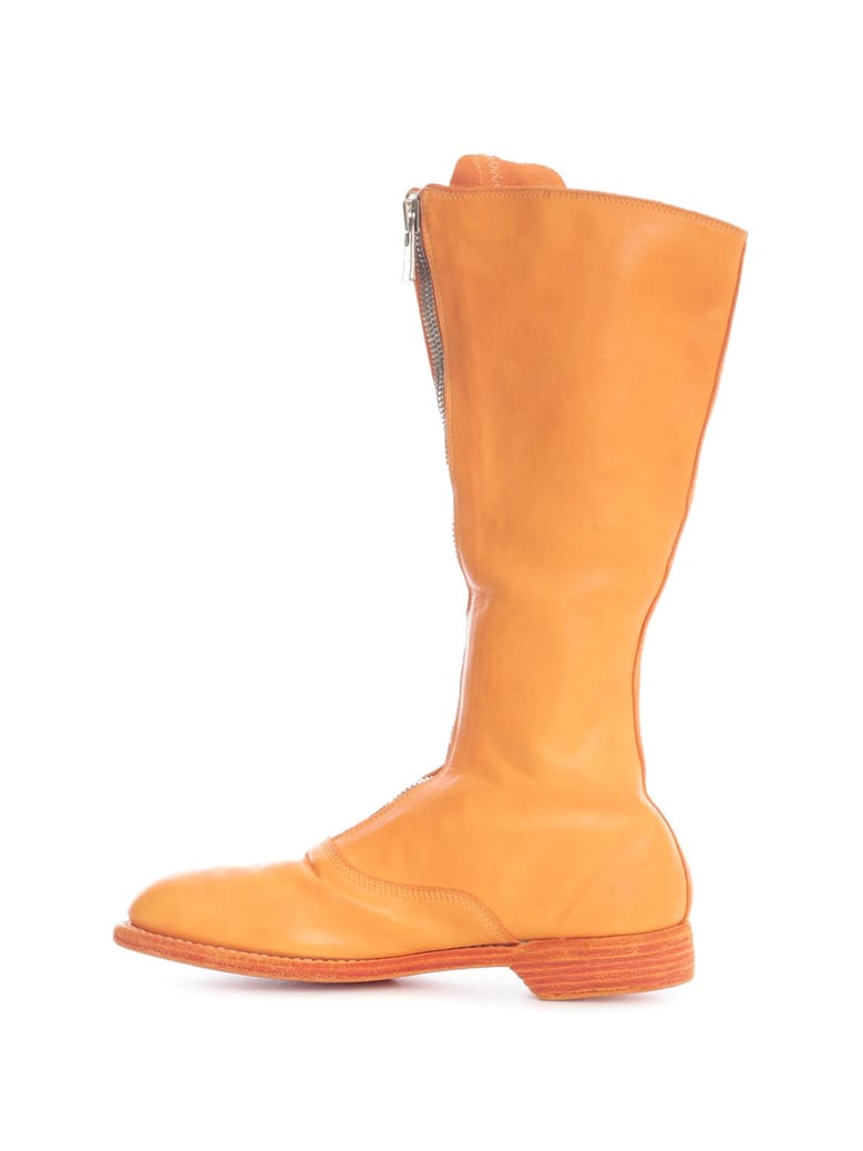 front zip army boots sole leather by Selfnex
