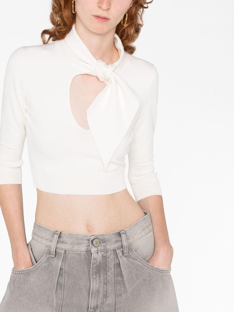 catlin stretch viscose knit sweater by Selfnex