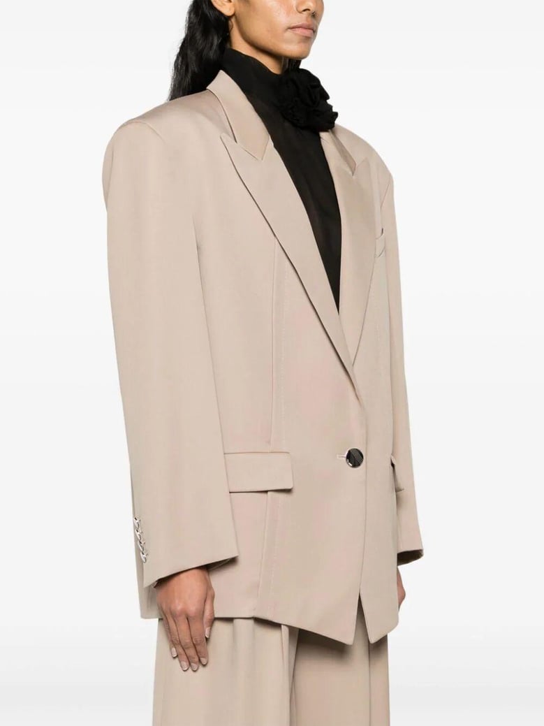 single-breasted virgin wool jacket by Selfnex