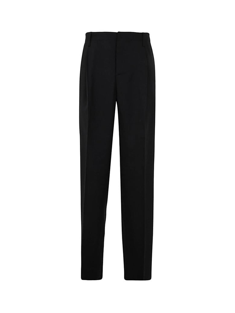 black stretch wool pant by Selfnex