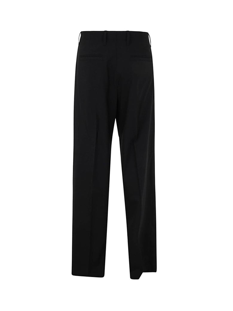 black stretch wool pant by Selfnex