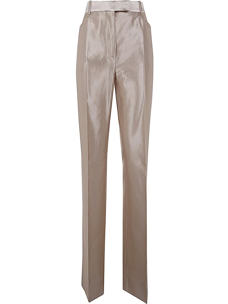 woven flared trousers by Selfnex